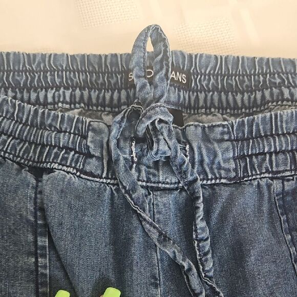 Blue Ankle Cropped Casual Pants - Picture 10 of 16